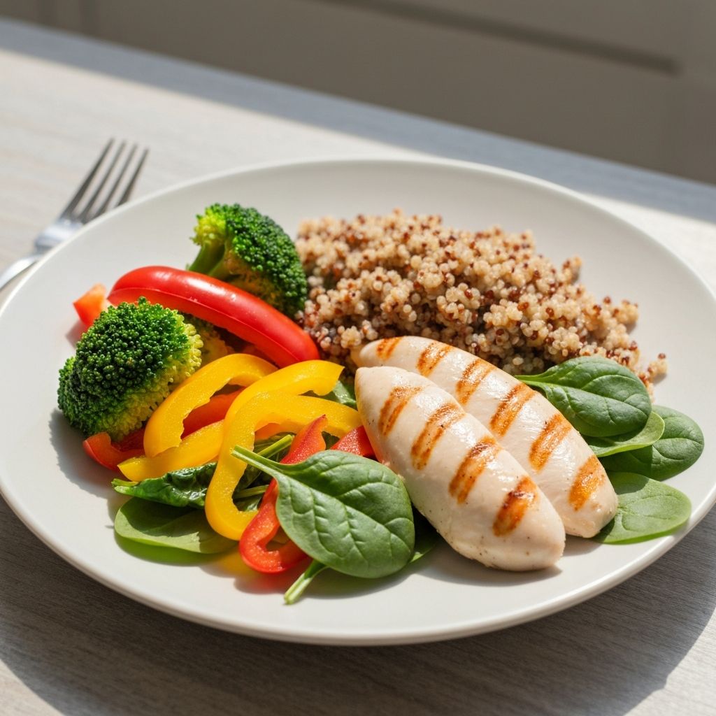 Balanced nutrition plate